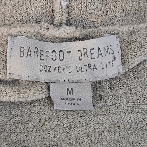 Barefoot Dreams Open Front Cardigan Sweater Long Neutral Taupe | Women's Medium - Picture 7 of 16